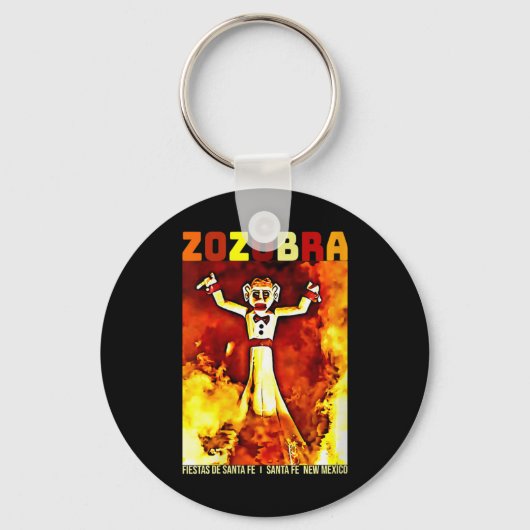 Womens Zozobra Fiestas De Sante Fe New Mexico Old  Sleutelhanger (Voorkant)