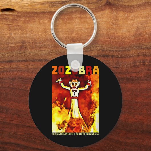 Womens Zozobra Fiestas De Sante Fe New Mexico Old  Sleutelhanger (Voorkant)