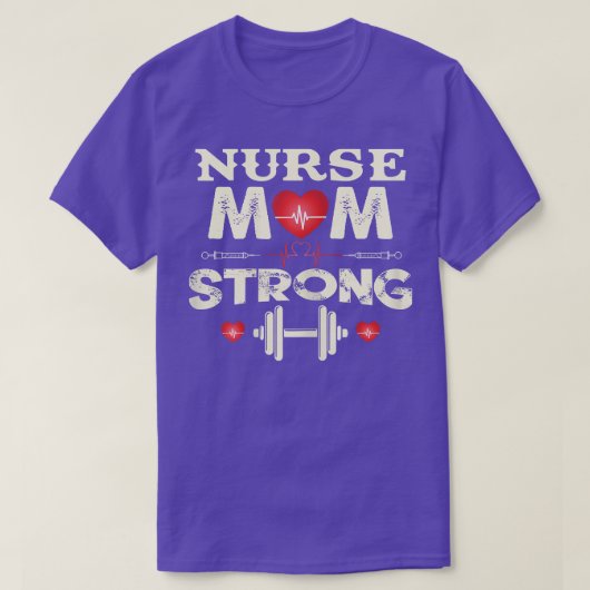 Womens Zuster Mam Strong, Verpleegdag, Moederdag T-shirt (Design voorkant)