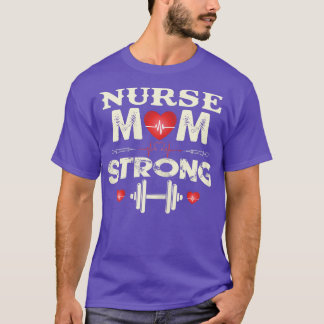 Womens Zuster Mam Strong, Verpleegdag, Moederdag T-shirt