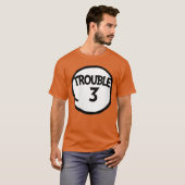 Womensrouble 3 Funnyroublehree Matching Group VNec T-shirt (Voorkant volledig)