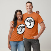 Womensrouble 3 Funnyroublehree Matching Group VNec T-shirt (Unisex)