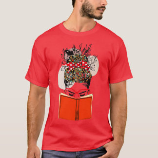 Womenx27s Wildflower Book Lovers Graphics 4 T-shirt