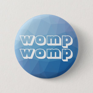 Womp Geometric Blue Ronde Button 5,7 Cm
