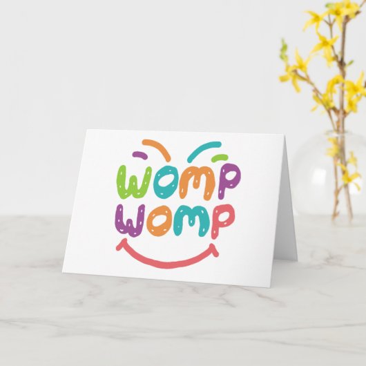 Womp Kaart (Gele Bloem)