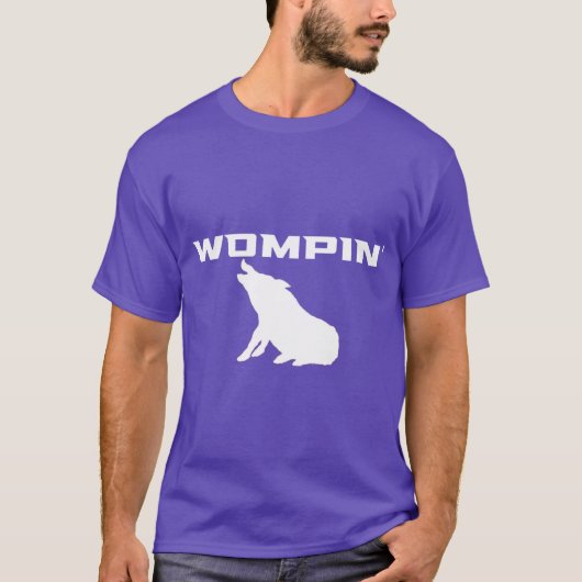 WOMPIN witte Oversized T-shirt (Voorkant)