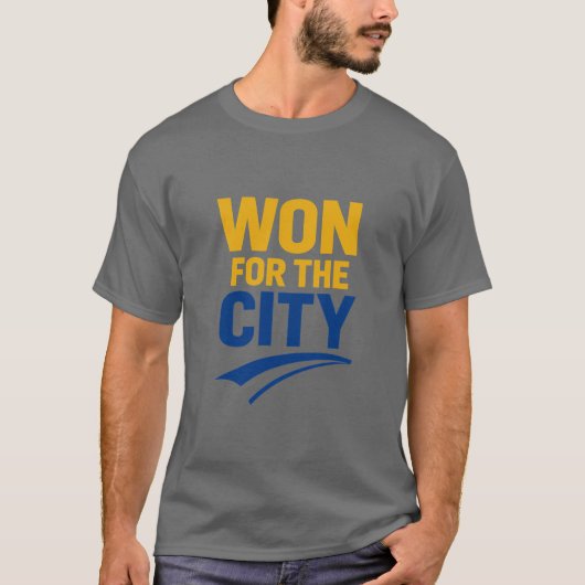 WON FOR THE CITY Bold Sports Victory – T-Shirt (Voorkant)