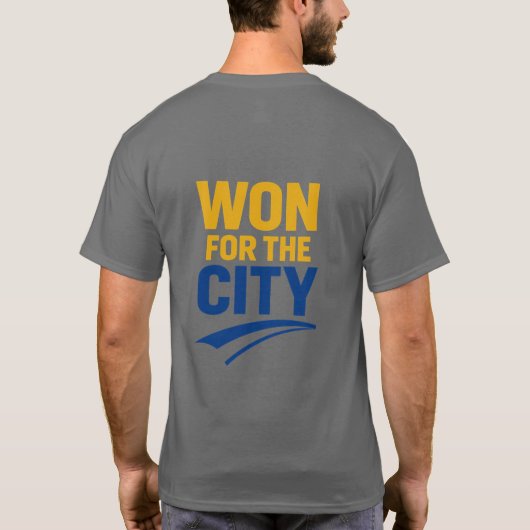 WON FOR THE CITY Bold Sports Victory – T-Shirt (Achterkant)