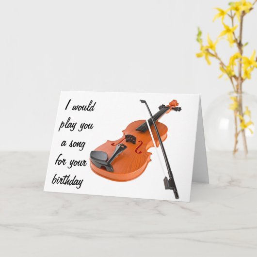 WON PLAY A SONG ]**40th BIRTHDAY CARD** HUMOR Kaart (Gele Bloem)