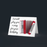 WON SPELT GEEN SONG **50th BIRTHDAY CARD** Kaart<br><div class="desc">*** CUTE BIRTHDAY* ACCORDION PLAYER (OF NIET EEN PLAYER LOL) WIL VOOR ELKE GROTE DAG VOOR OM HET EVEN WELKE VRIEND DIE WEET ***DAT U NIET DE ACCORDION*** HA HA EN BEDANKT KUNT SPELEN ZO VEEL OM DOOR ÉÉN VAN MIJN NEGENE WINKELS TE WORDEN OPGESLAGEN!!!!!!</div>