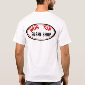 Won Ton Sushi shop T-shirt (Achterkant)