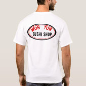 Won ton Sushi shop tee T-shirt (Achterkant)