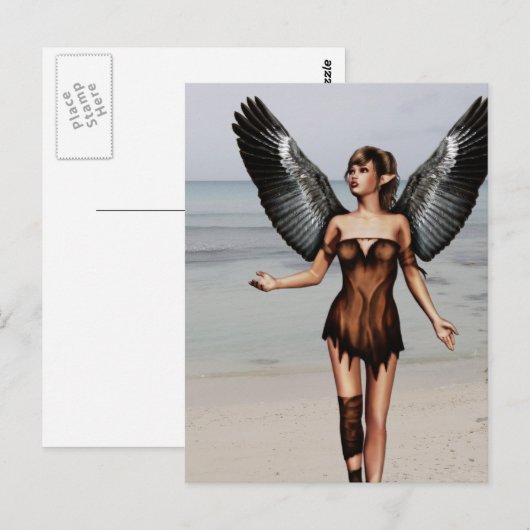 Wond Angel Briefkaart (Voorkant / Achterkant)