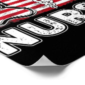 Wond Care Nursing American Flag Juli Poster (Hoek)