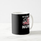 Wond Care Nursing American Flag op 4 juli Koffiemok (Voorkant rechts)