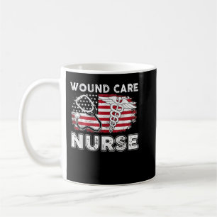 Wond Care Nursing American Flag op 4 juli Koffiemok