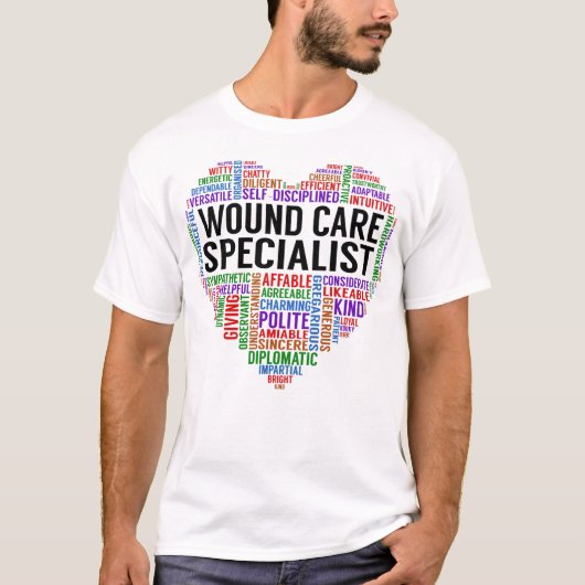 Wond Care Specialist Heart T-shirt (Voorkant)