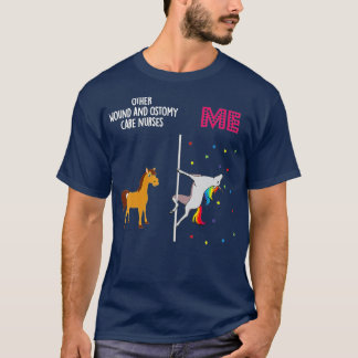 Wond Ostomy Care verpleegster Unicorn anderen T-shirt
