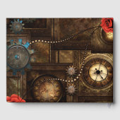 Wondeful steampunk-ontwerp gastenboek (Achterkant)