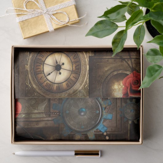 Wondeful steampunk-ontwerp tissuepapier (Geschenk)