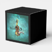 Wondeful violin with piano and flowers bedankdoosjes (Achterkant)