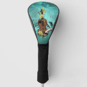 Wondeful violin with piano and flowers golfheadcover (Voorkant)