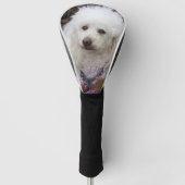 Wondehond, monogrammen golfhoofdbedekking golfheadcover (Voorkant)