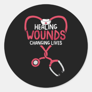 Wonden genezen Veranderend leven Rn Wond Verpleegk Ronde Sticker