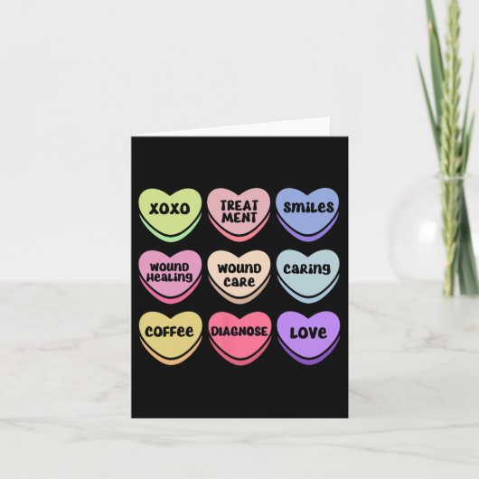 Wonden Wondverzorging Verpleegkundige Valentijnen  Kaart (Voorkant)