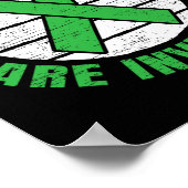 Wonden zijn onzichtbare mentale gezondheidsonderst poster (Hoek)