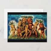 Wondenheid bij wortelfamilie briefkaart (Voorkant / Achterkant)