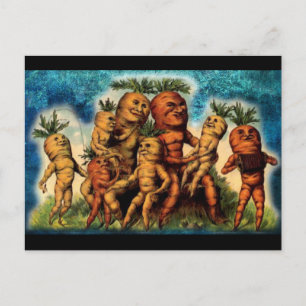 Wondenheid bij wortelfamilie briefkaart