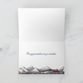 "Wonder aangezien u" Kerstkaart wandelt Feestdagen Kaart (Binnen)