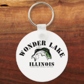 Wonder Bass Mannen 2.25" Basic Button Sleutelhange Sleutelhanger (Voorkant)