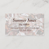 Wonder Dog Custom Canine Design Dog Walker Visitekaartje (Achterkant)