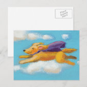 Wonder Dog - vliegende spaniel-terugzetapparaat me Briefkaart (Voorkant / Achterkant)