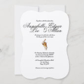 Wonder- Elegant Alice in Wonderland Uitnodiging (Voorkant)