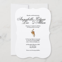 Wonder- Elegant Alice in Wonderland Uitnodiging