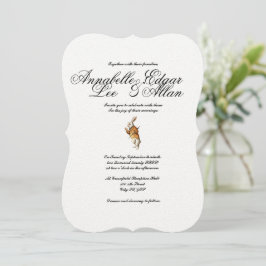Wonder- Elegant Alice in Wonderland Uitnodiging