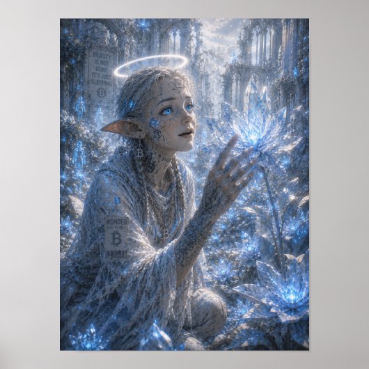 Wonder / Engel / Kristallen Tuin Poster (Voorkant)