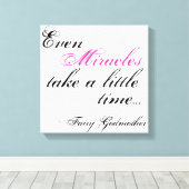 wonder fee peetmoeder citaat canvas afdruk (Insitu (Houten vloer))