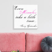 wonder fee peetmoeder citaat canvas afdruk (Insitu (Woonkamer))