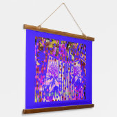 Wonder Flower Scroll Art Hout Bovenwerk Wandtapijt Hangend Wandkleed (Gebogen)