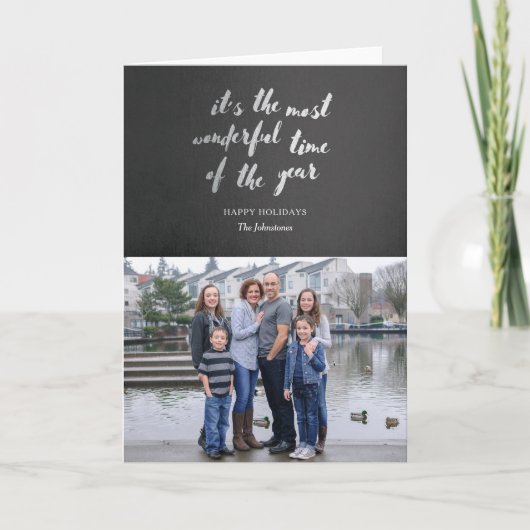 Wonder Holiday-fotokaart Feestdagen Kaart (Voorkant)