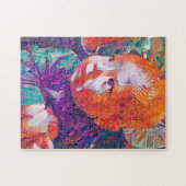 wonder in de ogen van een baby - griezelige puzzel legpuzzel (Horizontaal)