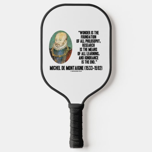 Wonder is de stichting van de filosofie van Montai Pickleball Paddle (Voorkant)