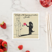 Wonder is het begin van de Wisdom Party Napkins Servet (Insitu)