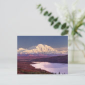 Wonder Lake en Mt. Denali bij zonsopgang in Briefkaart (Staand voorkant)