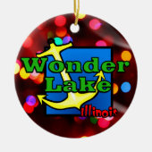 Wonder Lake Lights Circle Ornament (Voorkant)