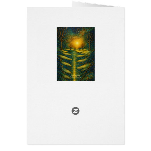  Wonder & Light Secular Holiday Kaart (Achterkant)